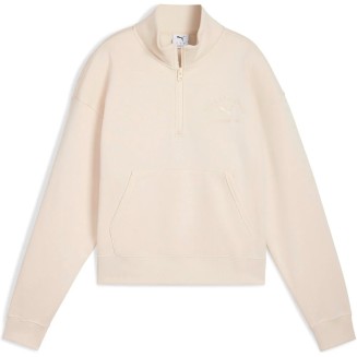 W HALF ZIP CREW