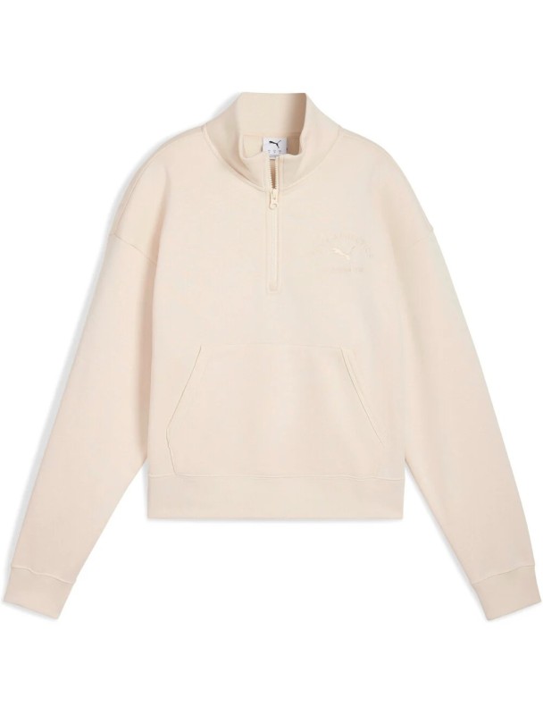 W HALF ZIP CREW