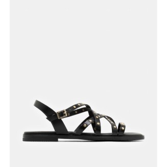 SANDALIA PLANA TACHAS
