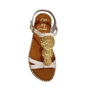 SANDALIA PLANA MONEDAS